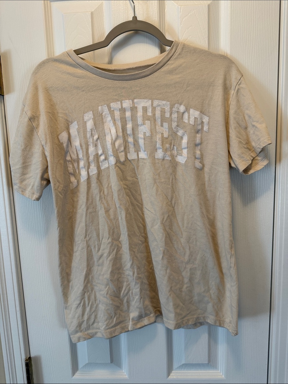 Grayson Threads Beige MANIFEST Short Sleeve Tee
